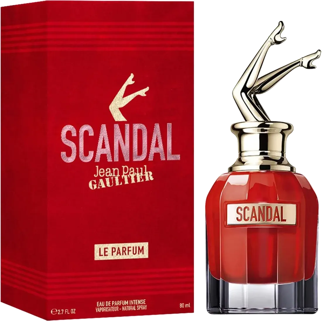 Caja y frasco de Jean Paul Gaultier Scandal Le Parfum